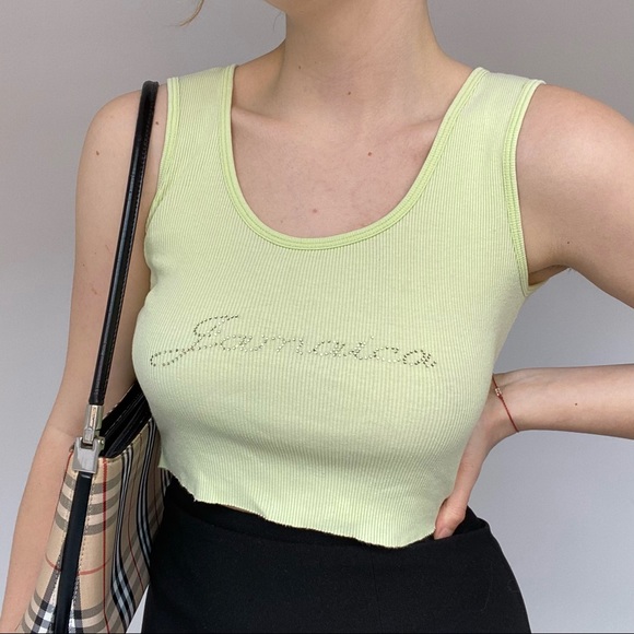 Jamacia Sequin Cropped Tank Top - Picture 3 of 5